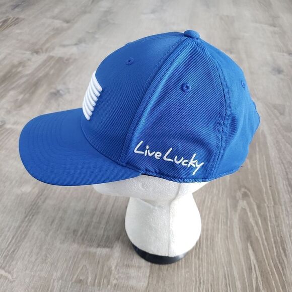 Black Clover American Flag Barona Golf Fitted Flex Fit Adult Baseball Hat Cap - Picture 4 of 9